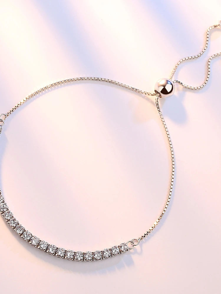 Tennis Bracelet cubic zirconia 925 Sterling Silver