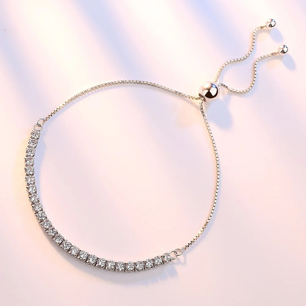 Tennis Bracelet cubic zirconia 925 Sterling Silver