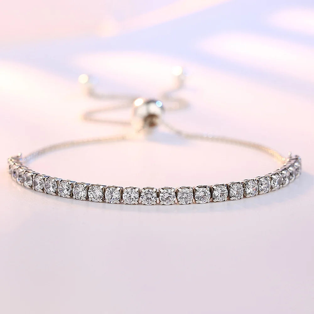 Tennis Bracelet cubic zirconia 925 Sterling Silver